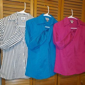 3 button down blouses!